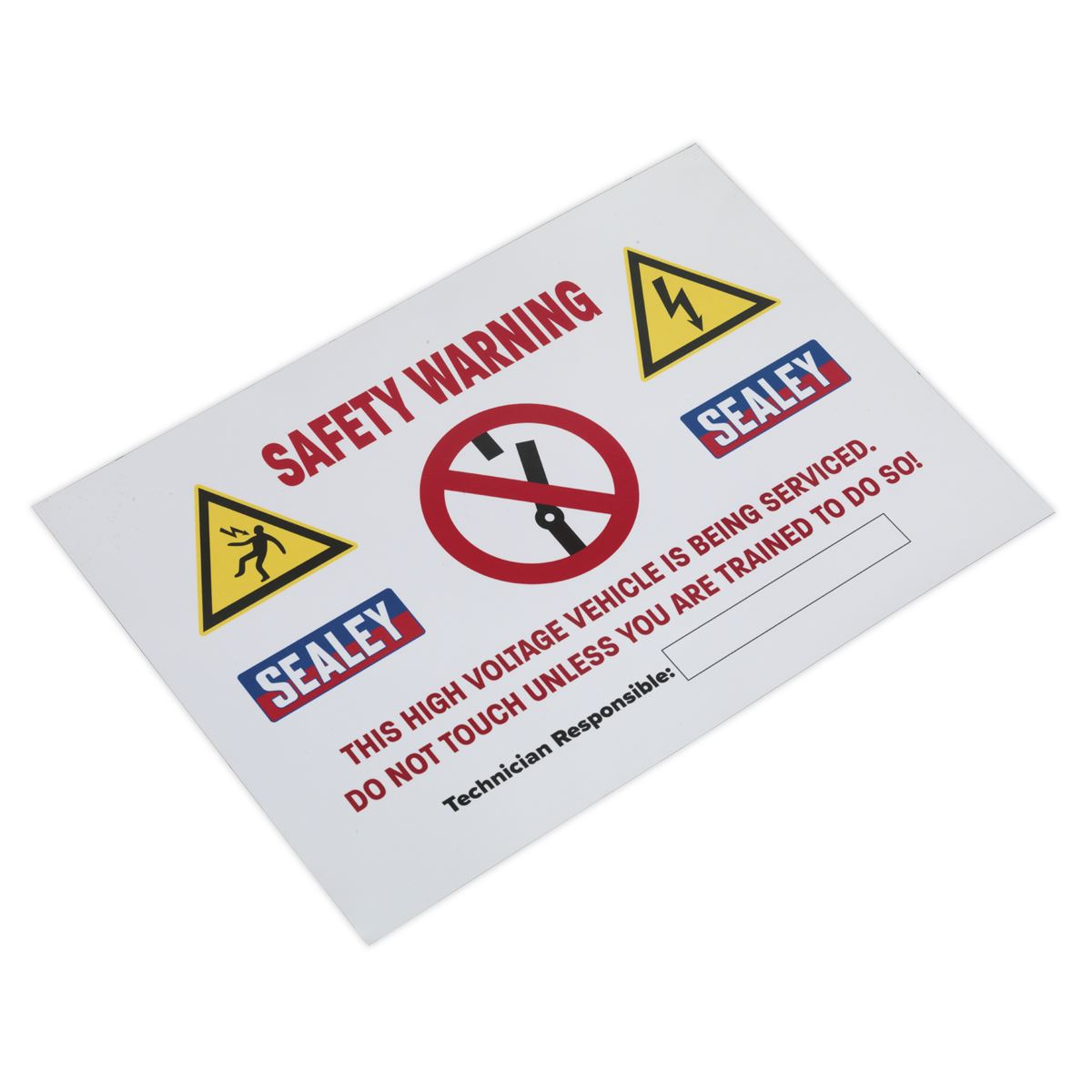 Sealey Hybrid/Electric Vehicle Warning Sign HYBRIDSIGN