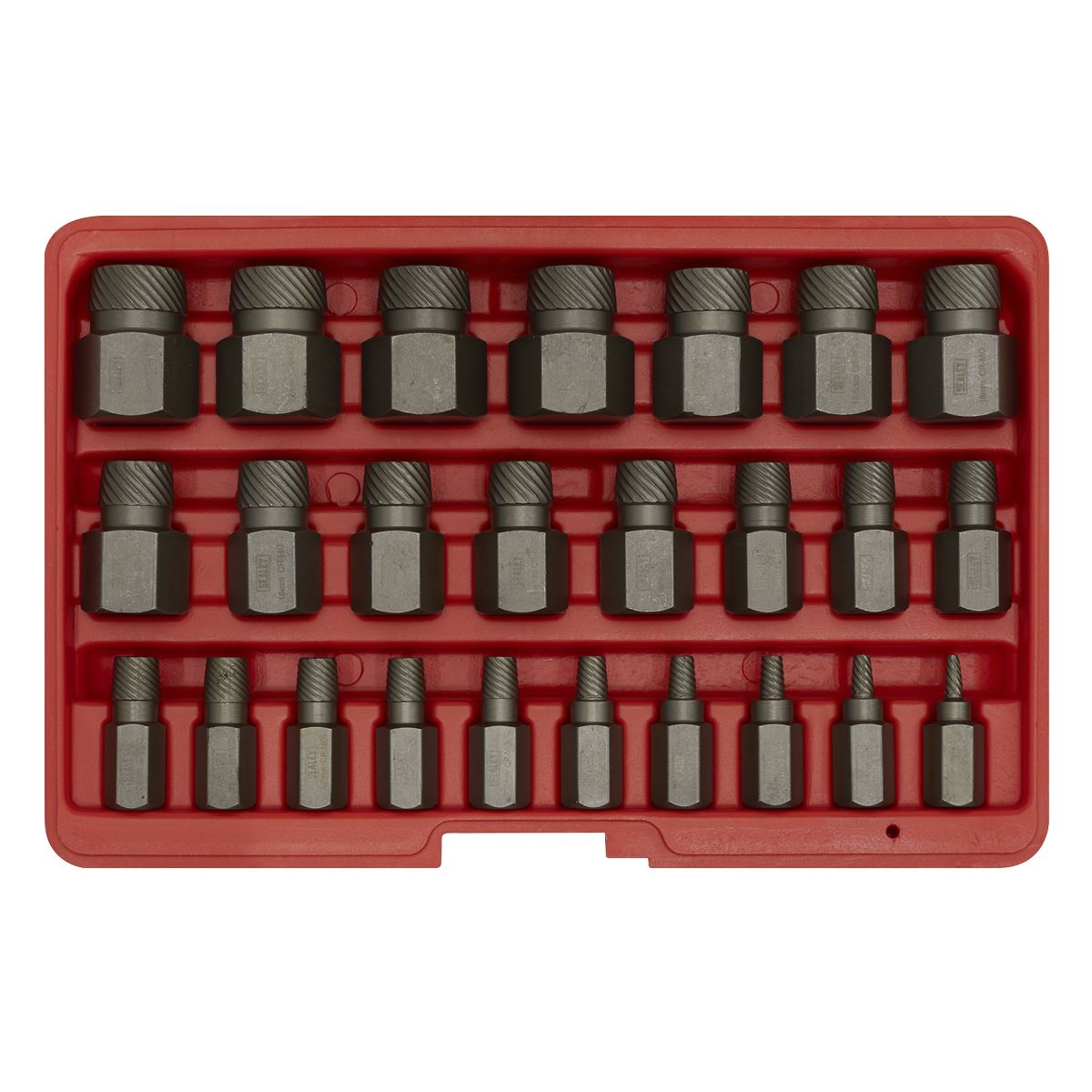 Sealey Multi Spline Screw Extractor Set 25pc AK8182