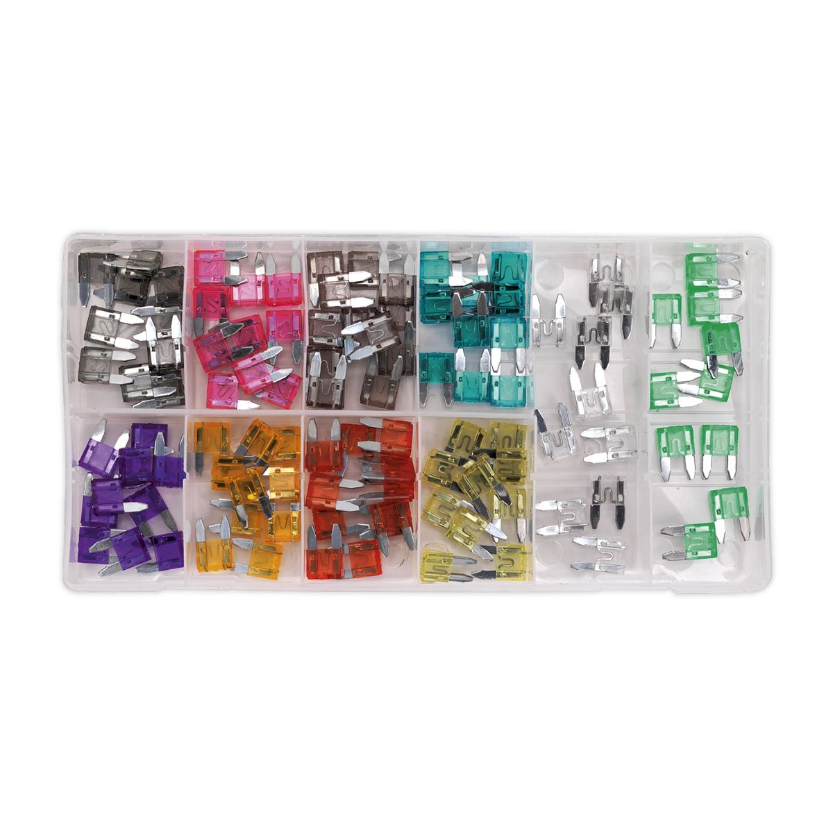 Sealey Automotive MINI Blade Fuse Assortment 100pc BCF100