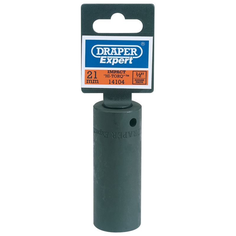 Draper Expert 21mm 1/2" Sq. Dr. Deep Impact Socket - 14104