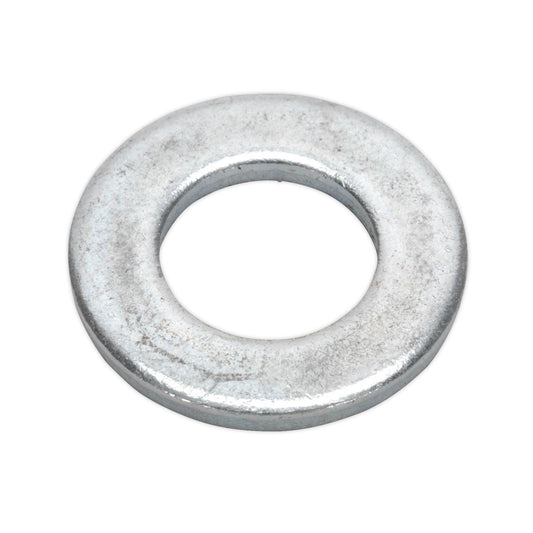 Sealey Flat Washer DIN 125 M12 x 24mm Form A Zinc Pack of 100 FWA1224