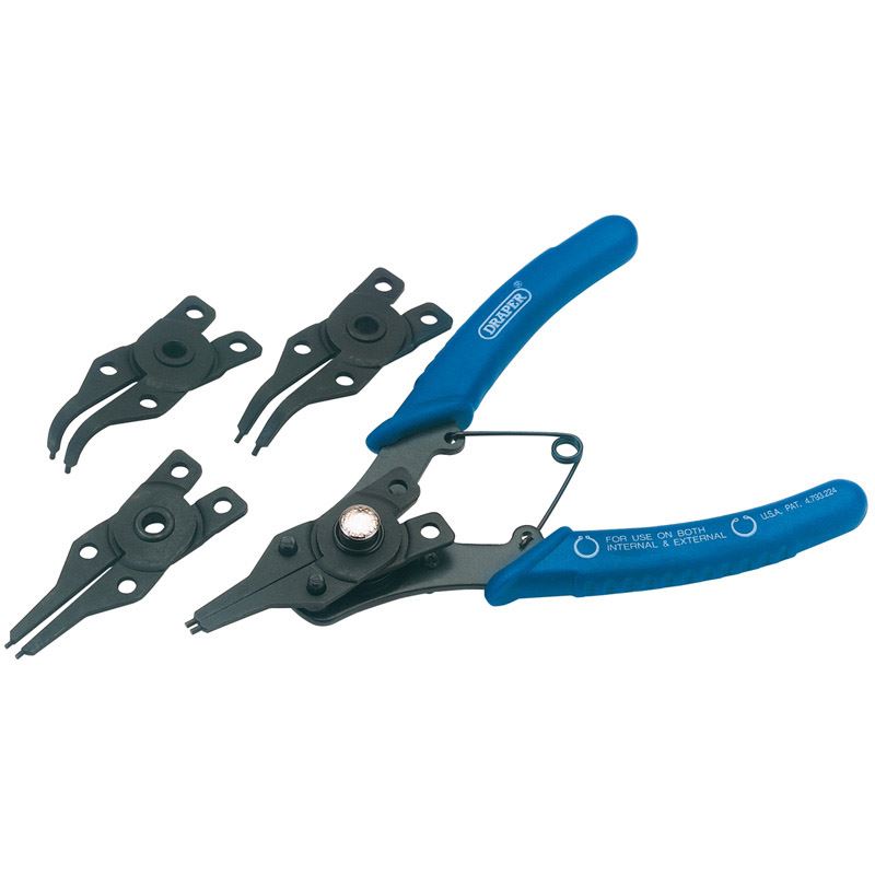 Workshop 5 Piece 165mm Internal & External Circlip Pliers Set - 19735