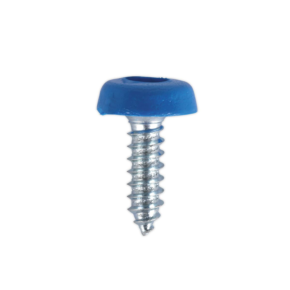 Sealey Numberplate Screw Plastic Head 4.8 x 18mm Blue Pack of 50 PTNP4