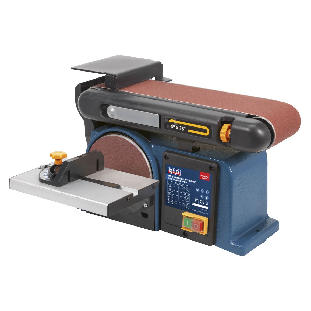 Sealey Belt/Disc Sander 100 x 915mm/150 370W/230V SM914