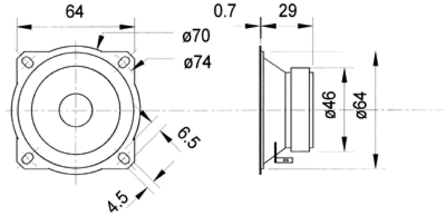 Visaton Conus Tweeter 5cm (2") 8 Ohm (9002)