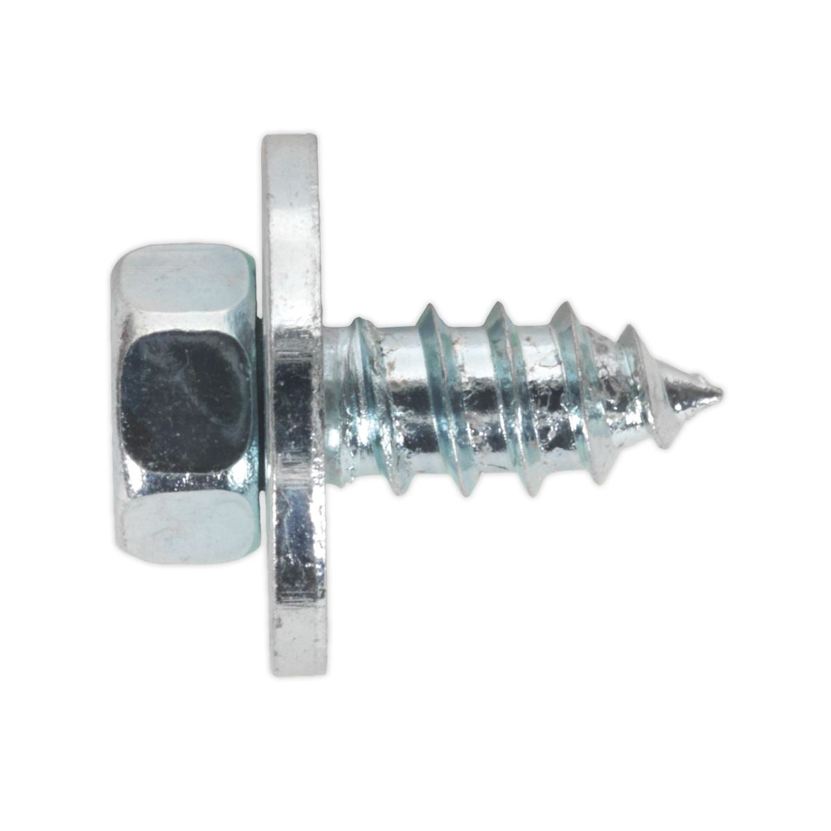 Sealey Acme Screw with Captive Washer #12 x 1/2" Zinc Pk of 50 ASW121