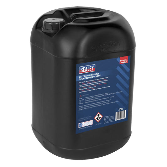 Sealey Degreasing Solvent Emulsifiable 25L AK25