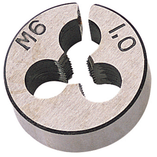 Draper 6mm M6 x 1.0 Circular Die 1" OD Outside Diameter Carbon Steel 83809