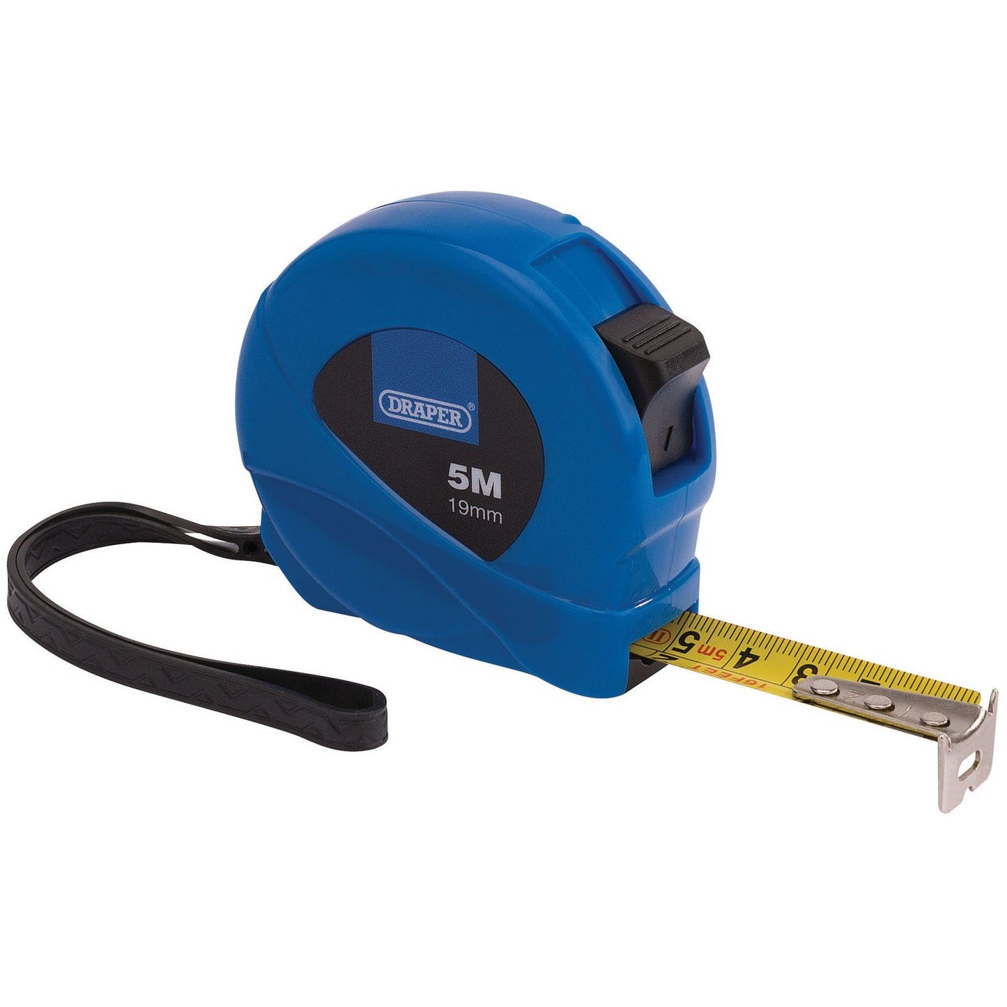 Draper 1x 5m/16Ft Easy Find Measuring Tape Garage Professional Standard Tool - 75881