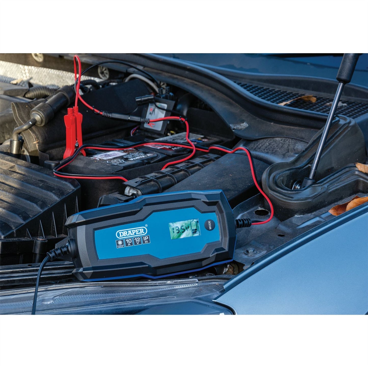 Draper 53491 6V/12V Smart Charger & Battery Maintainer 10A Trickle Charge LED