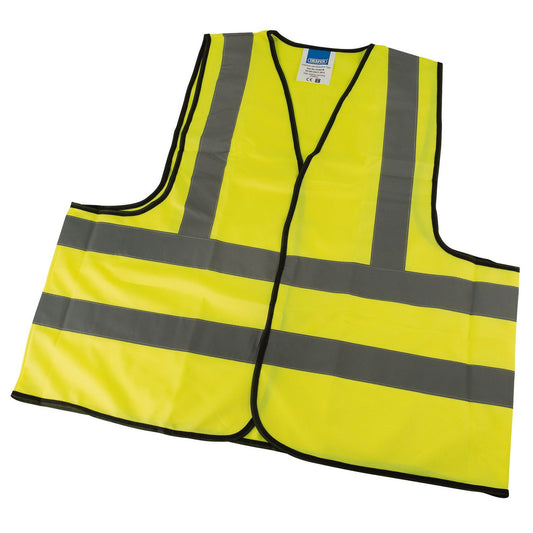 High Visibility Extra Large Traffic Waistcoat To En471 Class 2L Draper 73742