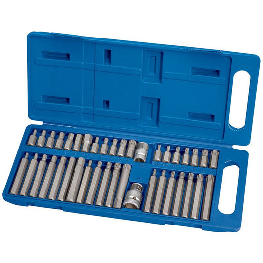 Draper 40 Piece TX STAR Hex Hexagon XZN Mechanic Tool Bit Set Torx Spline 33323