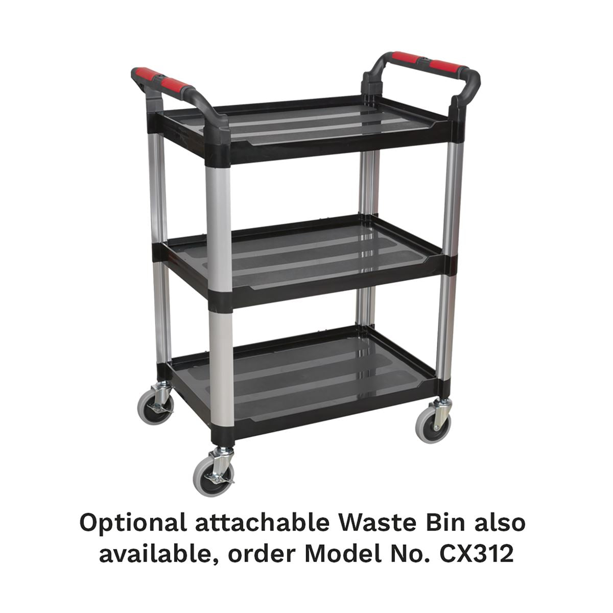 Sealey Workshop Trolley 3-Level Composite CX309