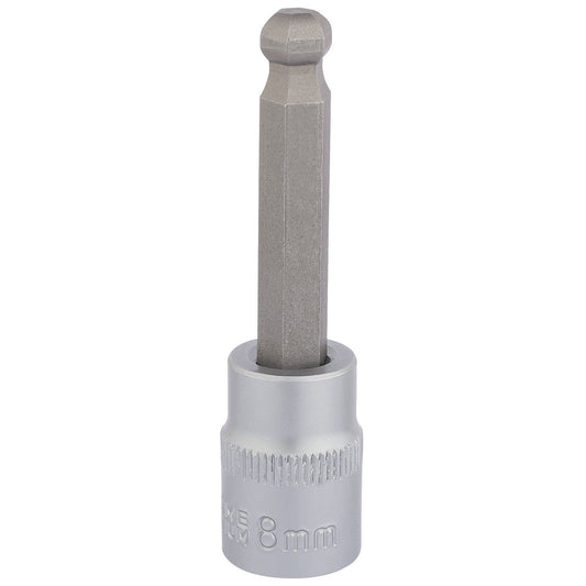 Draper 3/8" Square Drive Ball End Hexagonal Socket Bits (8mm) - 16291