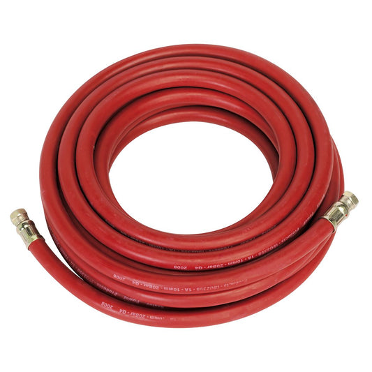 Sealey Air Hose 10m x 10mm with 1/4"BSP Unions AHC1038