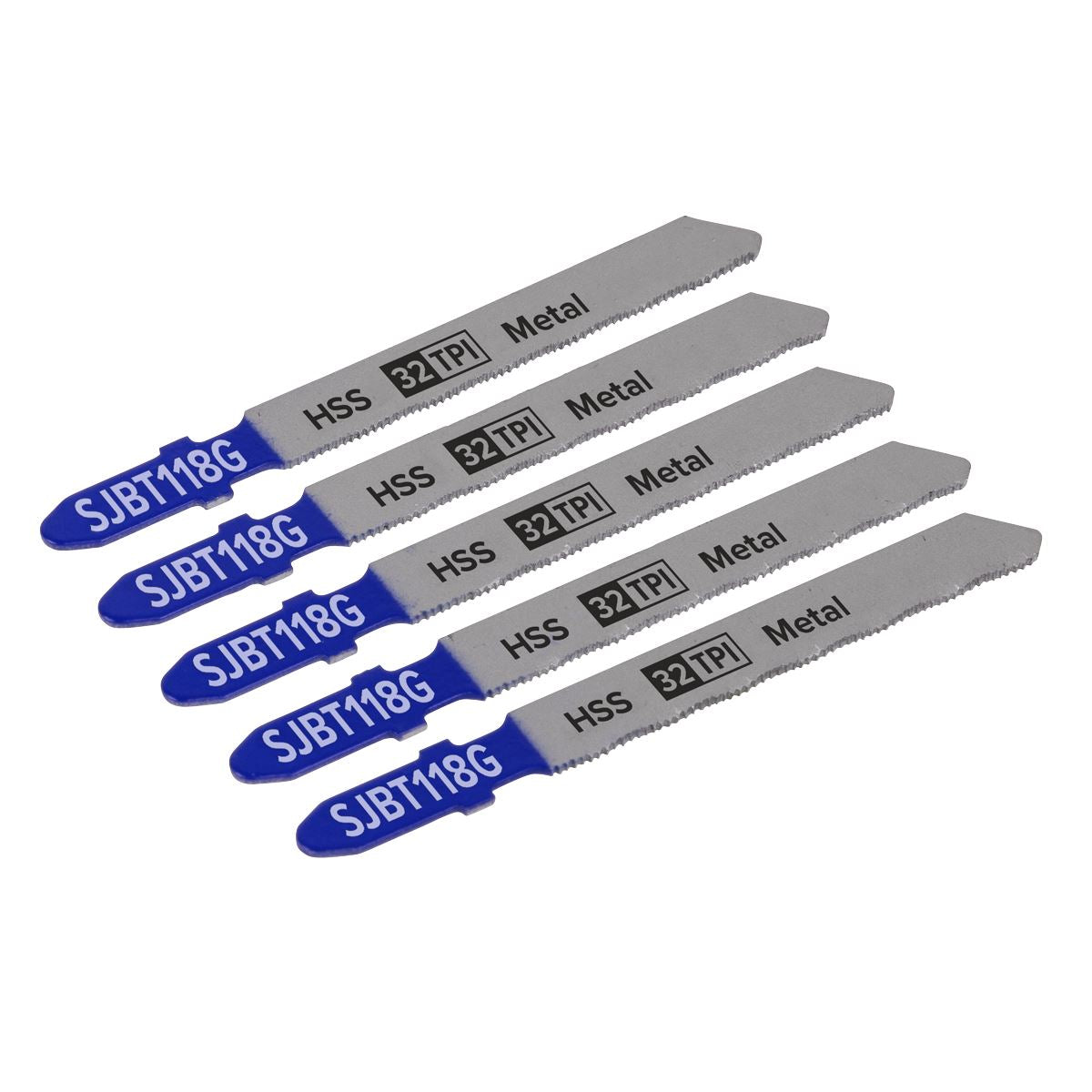 Sealey Jigsaw Blade Metal 75mm 32tpi - Pack of 5 SJBT118G