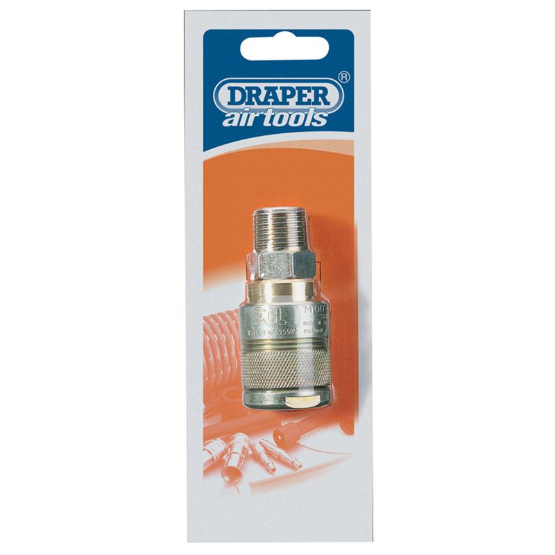 Draper 25857 A5JM02 PACKED 1/2 BSP Male Thread Air Line Coupling NEW