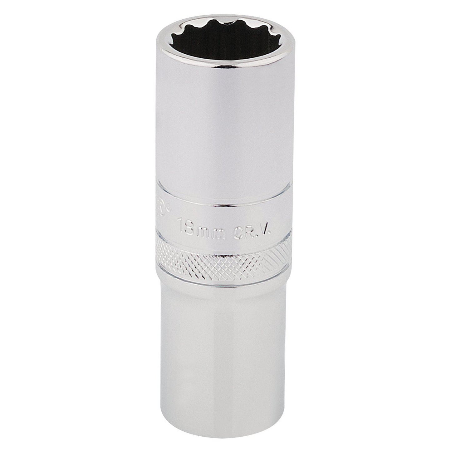 Draper 33741 1/2in Square Drive Hi-Torq 12 Point Deep Socket 18mm