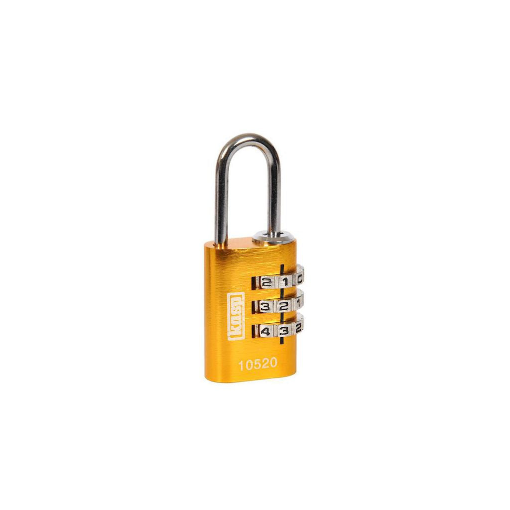 Kasp 105 Combi Padlock Yellow 20mm K10520YELD