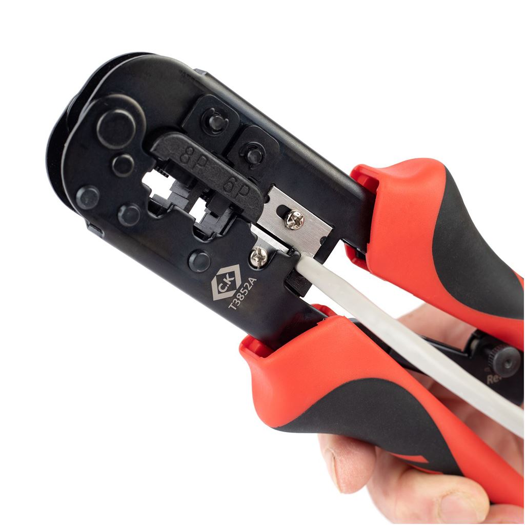 CK Tools Ratchet Crimping Pliers  Modular Plugs T3852A