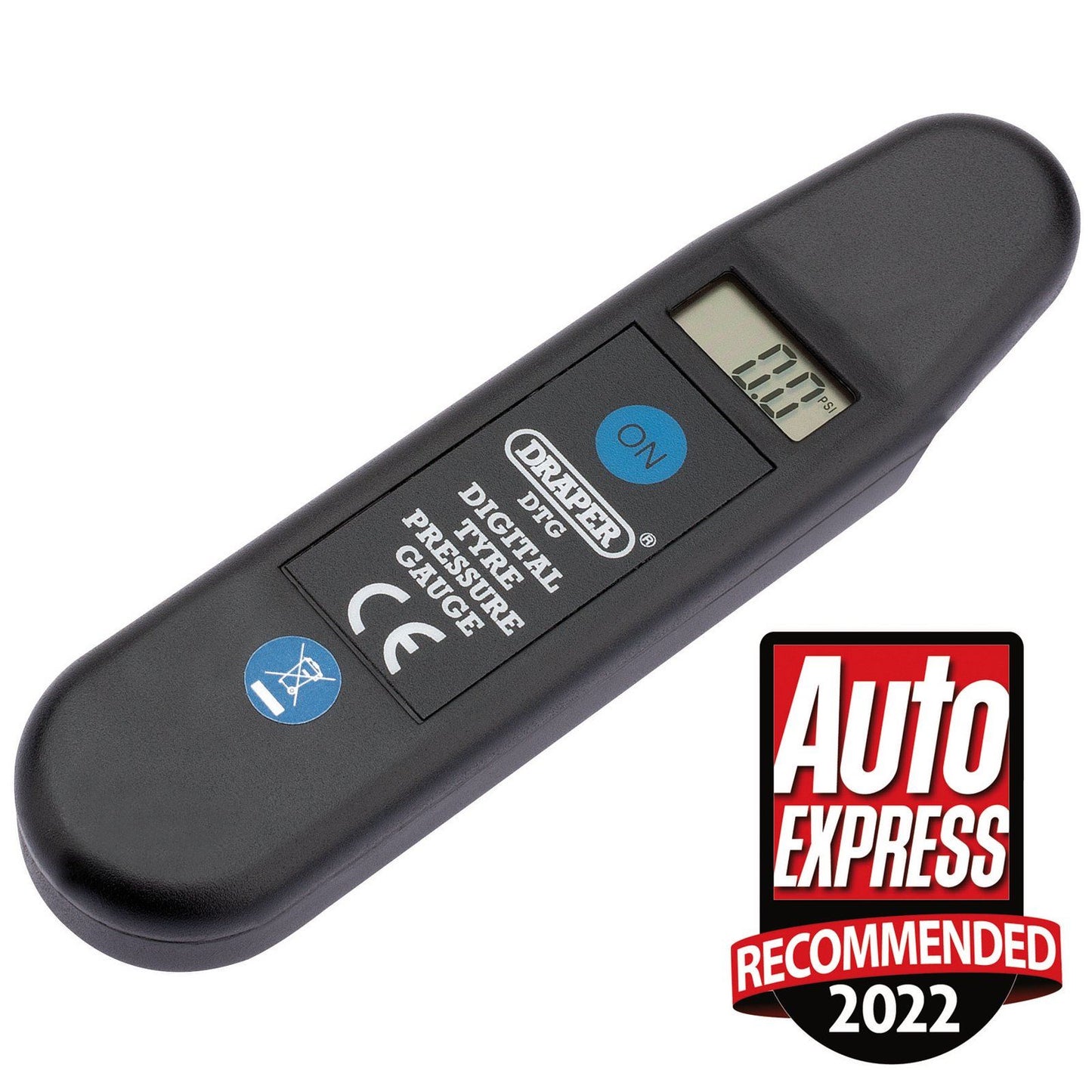 Draper Self-Calibrating Digital Tyre Pressure Reader With Auto Shut Off Feature - 01071