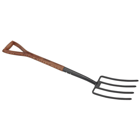Summer Special Draper Tools Carbon Steel Garden Fork with Ash Handle - 14301