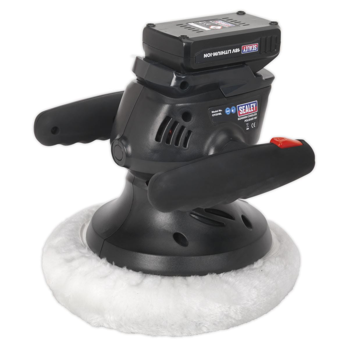 Sealey Cordless Polisher 240mm 18V Lithium-ion CP2518L