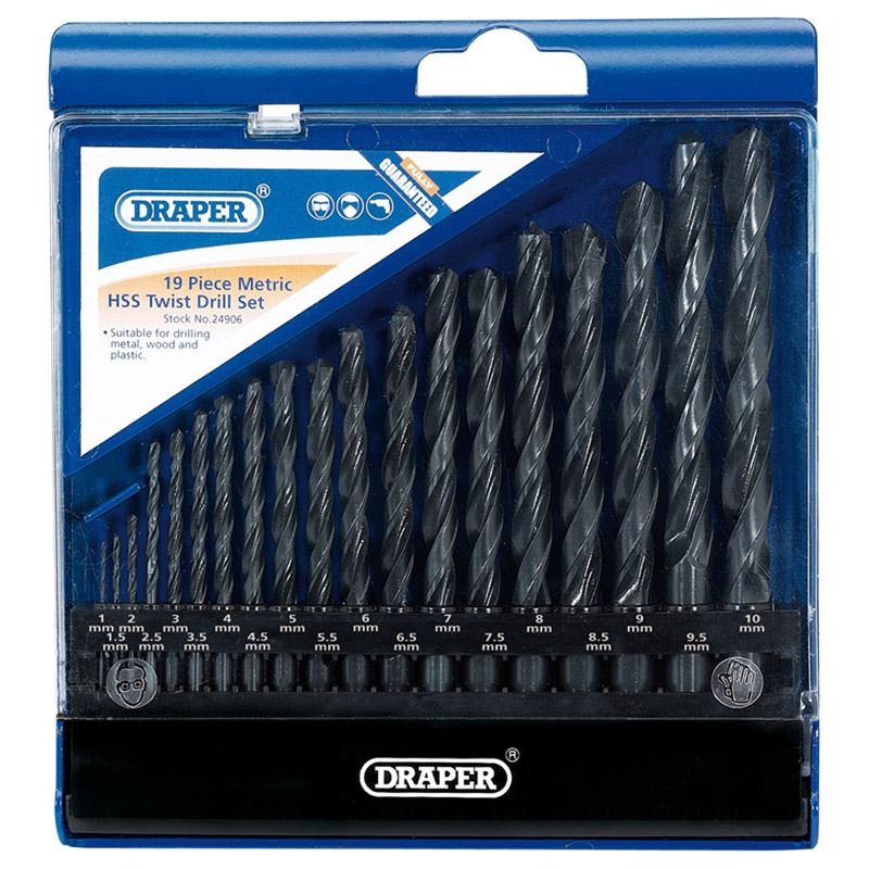 Draper Metric HSS Drill Set (19 Piece) DS19MB - 24906