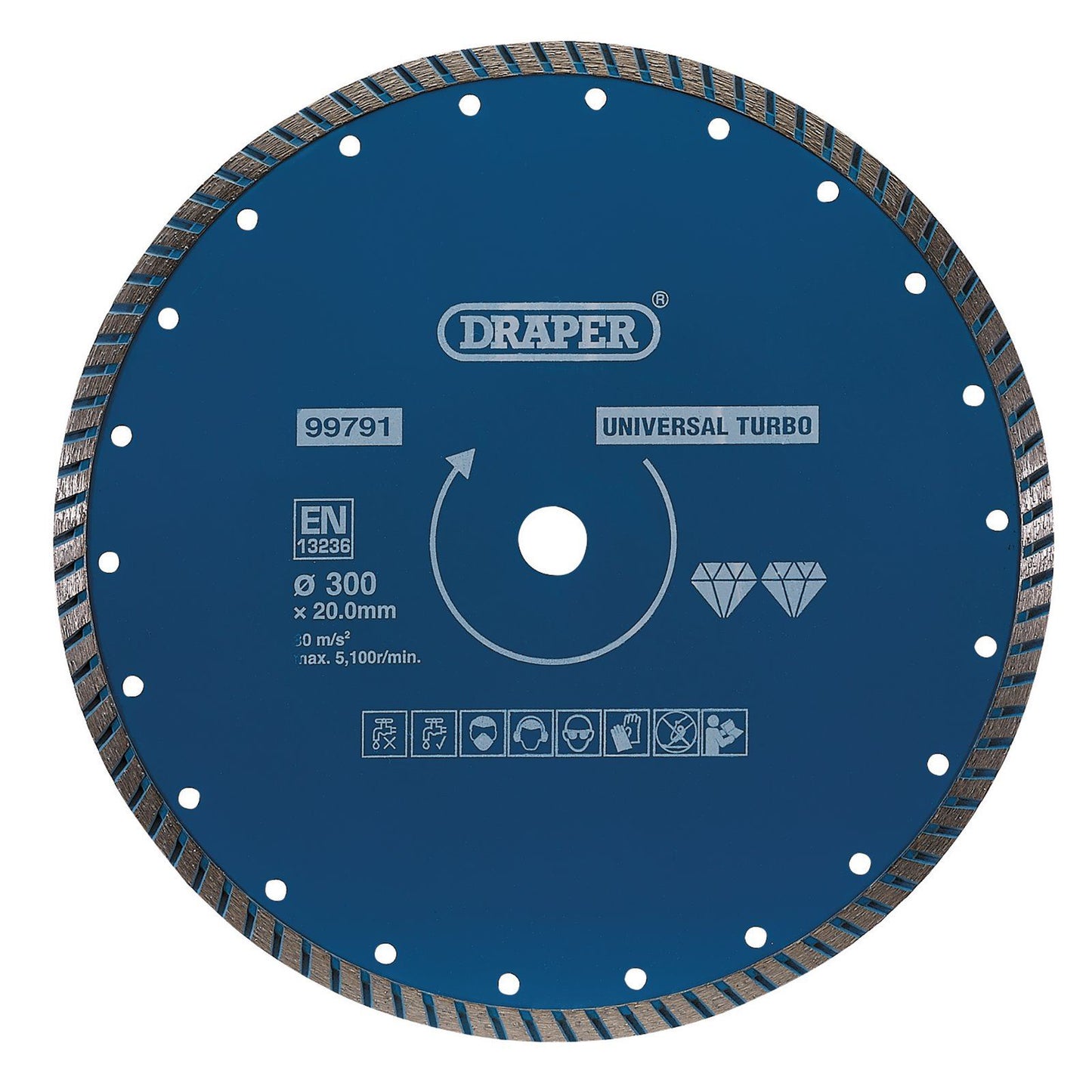 Draper Turbo Diamond Blade (300mm) DBT4 - 99791