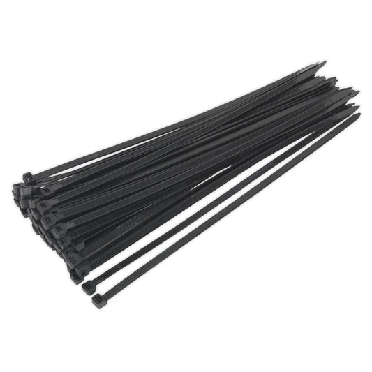 Sealey Cable Tie 350 x 7.6mm Black Pack of 50 CT35076P50