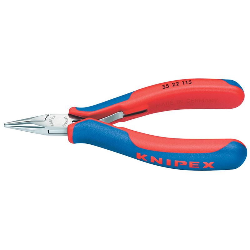 Knipex Knipex 35 22 115 Electronics Flat-Round Jaw Pliers (115mm) - 27699