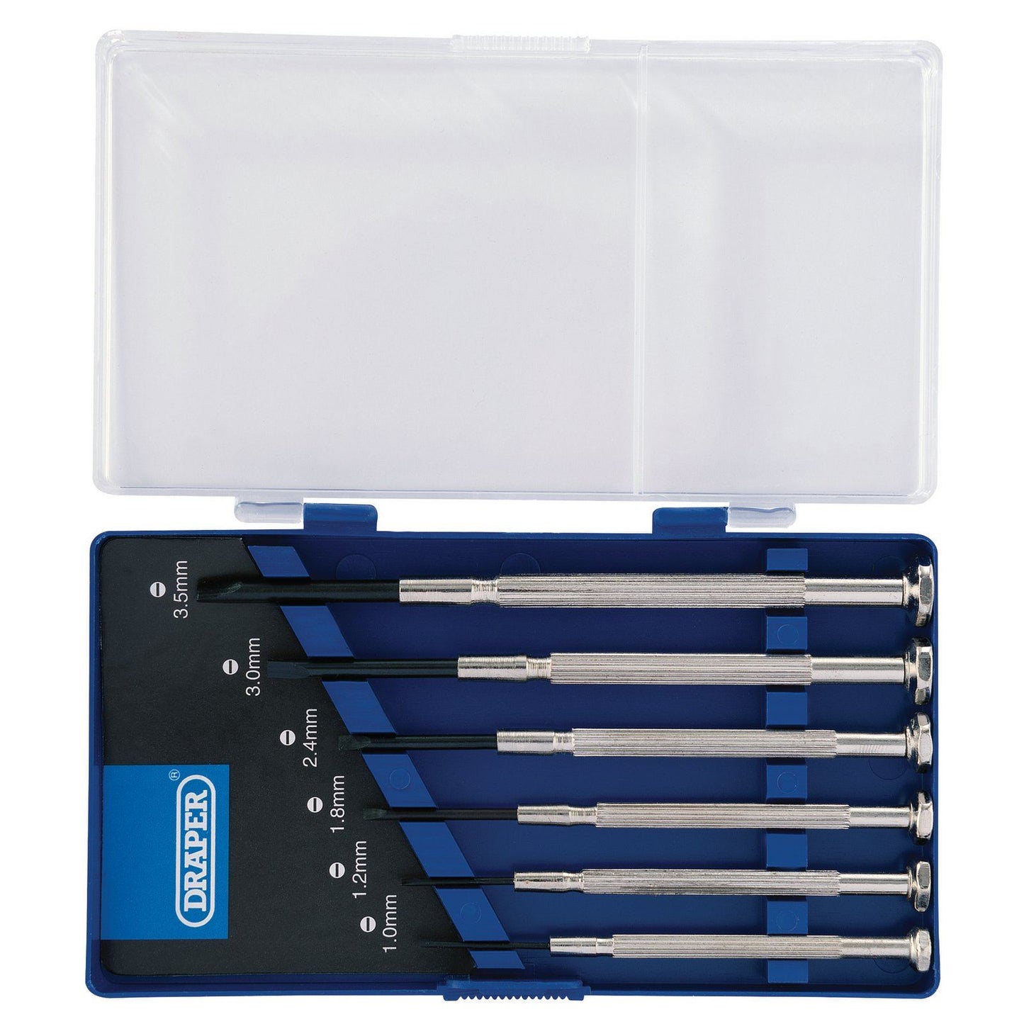 Draper PRECISION SCREWDRIVER SET SMALL TINY SLOTTED JEWELLERS ELECTRONICS 6 Pcs - 80797