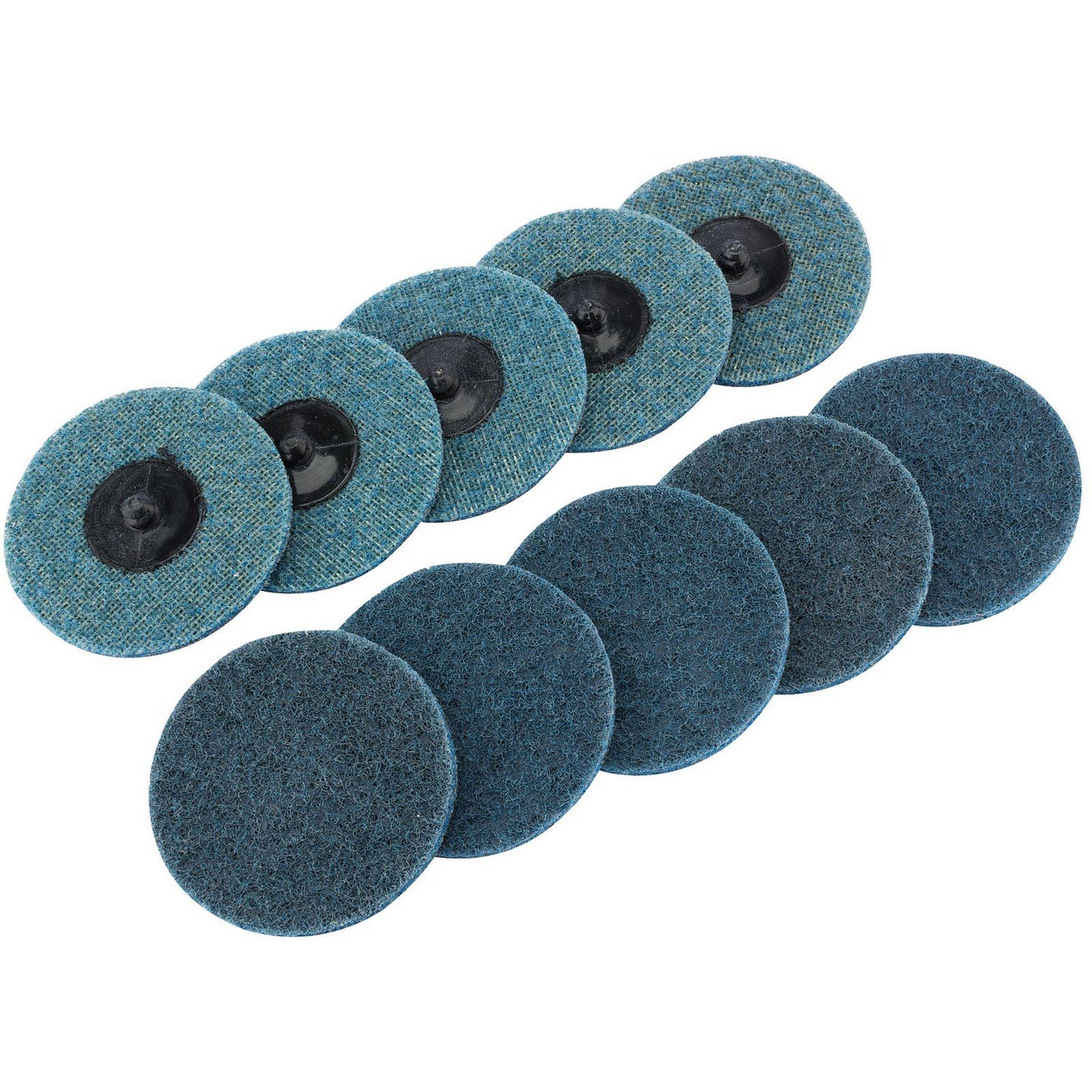 1x Pack Of 10 Draper 75mm Polycarbide Abrasive Pads - Fine - 75626