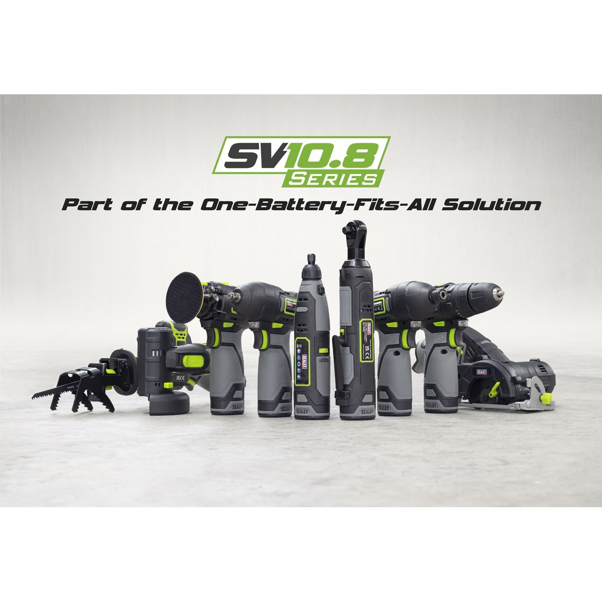Sealey SV108 Series 4 x 10.8V Cordless Combo Kit - 2 Batteries CP108VCOMBO2