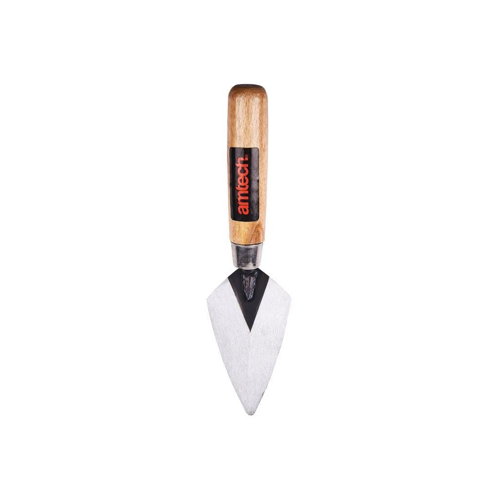 Amtech 4" Pointing Trowel Lighweight Hardened Steel Blade Wooden Handle - G0100