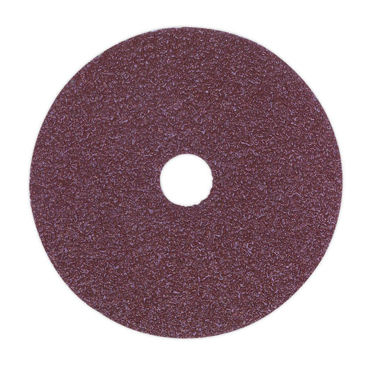 Sealey Sanding Disc Fibre Backed 115mm 36Grit Pack of 25 FBD11536