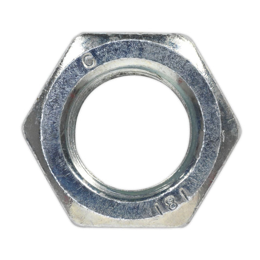 Sealey Steel Nut DIN 934 - M20 Zinc Pack of 10 SN20