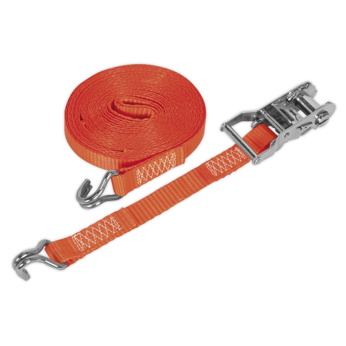 Sealey Ratchet Tie Down 25mm x 6m Poly Web 1500kg Load Test TD1506J