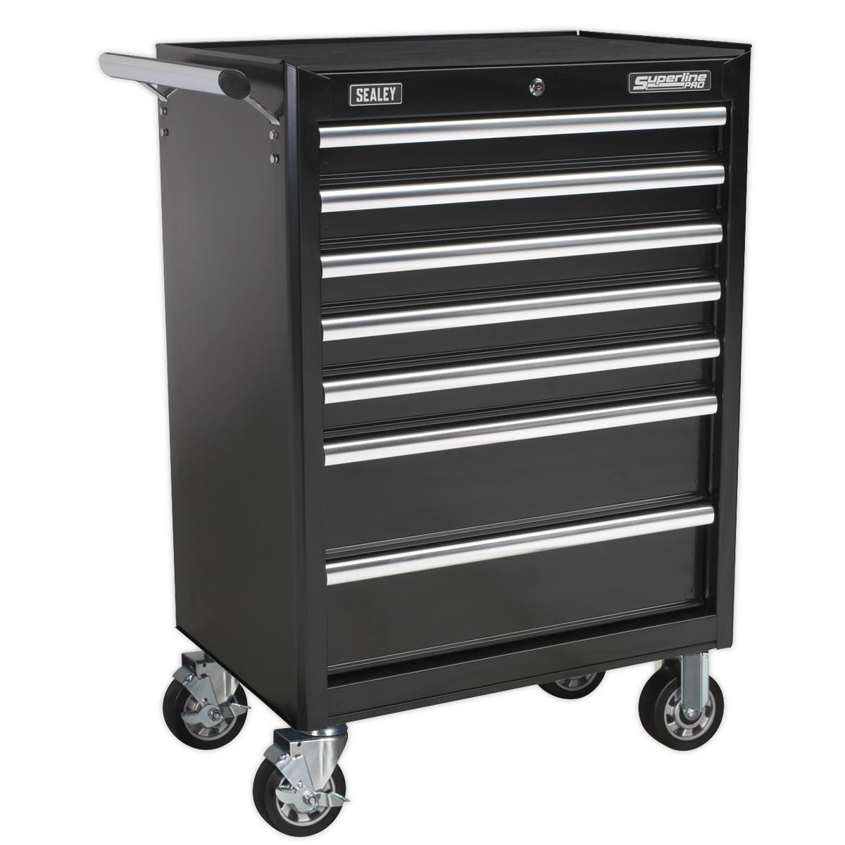 Sealey Rollcab 7 Drawer with Ball Bearing Slides - Black AP33479B