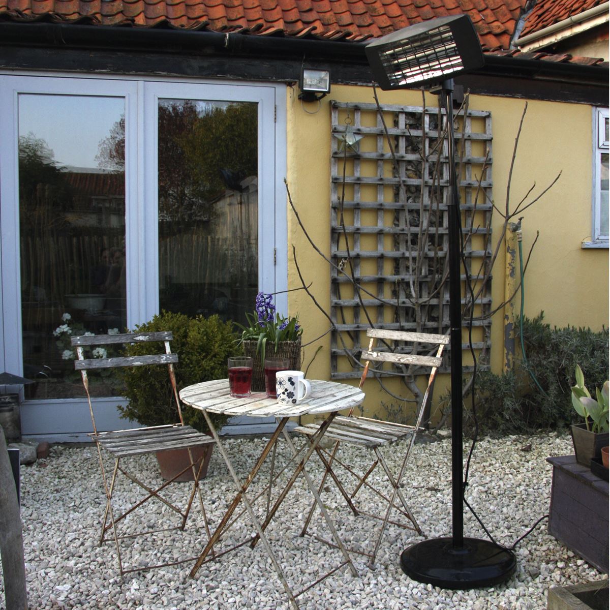 Sealey Infrared Quartz Patio Heater 2000W Telescopic Floor Stand IFSH2003