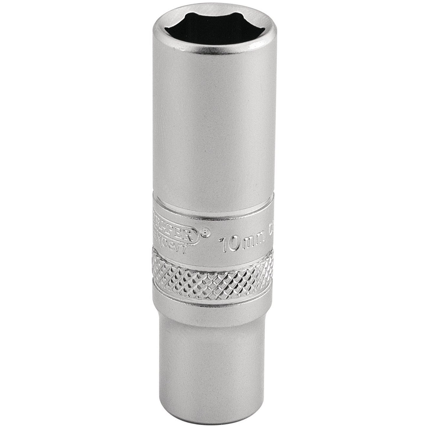 Draper Expert Quality Chrome 1/4" Square Drive 6 Point Deep Socket - 10mm - 16529