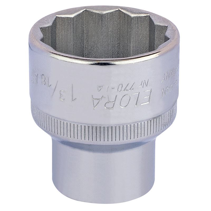 Elora 1x 1.3/16" 1/2" Square Drive Bi-Hexagon Socket Professional Tool 24509