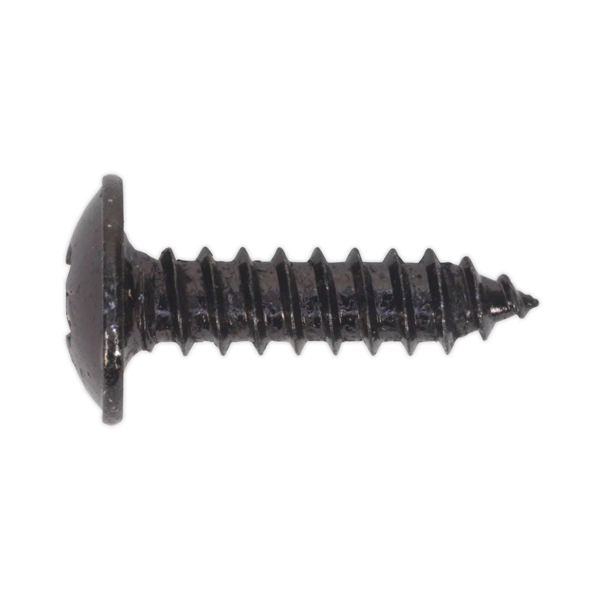 Sealey Self Tapping Screw 4.2 x 16mm Flanged Head Black Pozi Pk 100 BST4216