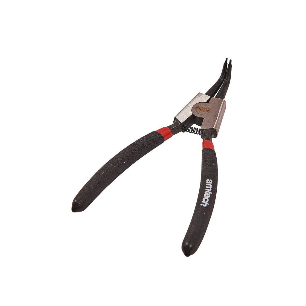 Amtech Circlip Pliers External Bent Drop Forged 6" 150mm Pliers - W6050