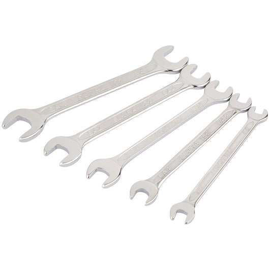 Elora 05210 156 S5BA 5 Piece Midget BA Double Open End Spanner Set