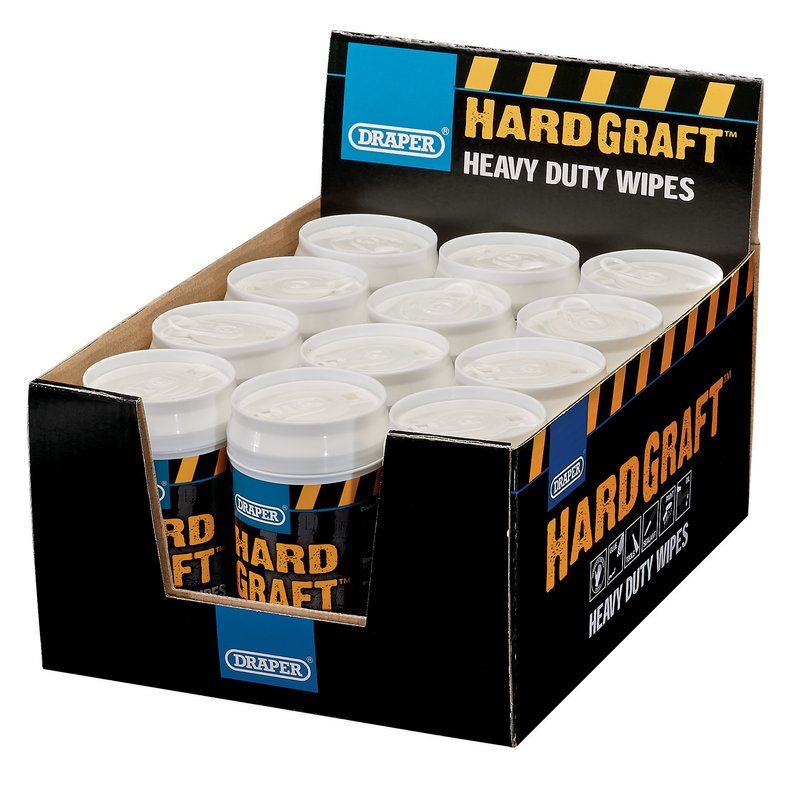 Draper TOOLS HARD GRAFT WIPES 30 WIPES- 99774 - GENUINE OE