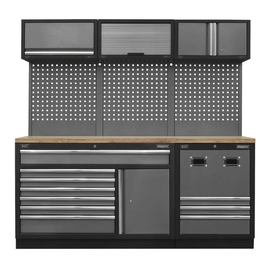 Sealey Modular Storage System Combo - Pressed Wood Worktop APMSSTACK14W