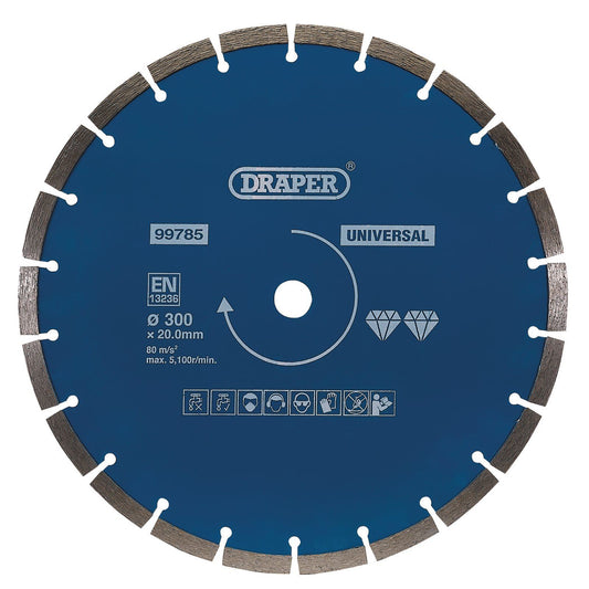 Draper 99785 Segmented Diamond Blade (300mm)