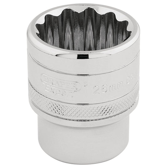 Draper 33441 1/2" Square Drive Hi-Torq 12 Point Socket (26mm)