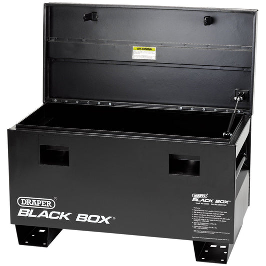 Draper 05543 Black Box Contractors Tool Secure Storage Box - 910x430x560mm